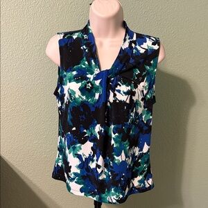 Calvin Klein floral Blue and Green Blouse